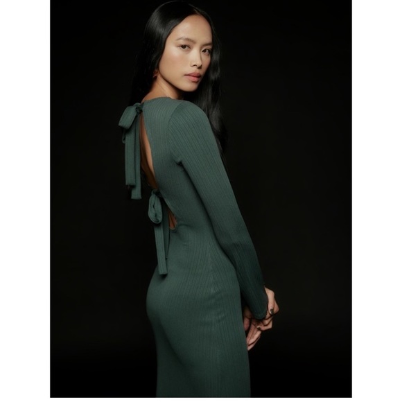NWT Reformation Benedict Dress Juniper Medium - Picture 1 of 7